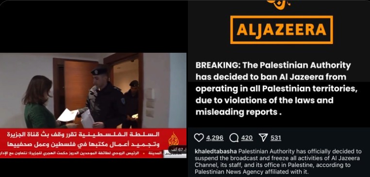 Kontroversi Otoritas Palestina Ikuti Jejak Israel Larang Media Al Jazeera, Apa Alasannya?